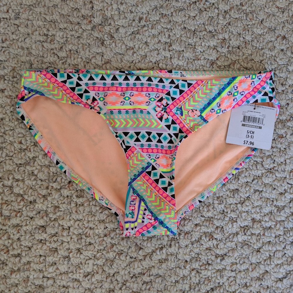 Summer Swim Bikini Bottom Bright Colors Brand New